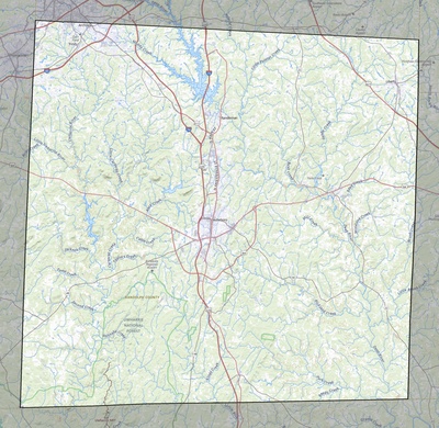 Randolph County NC USGS topo map