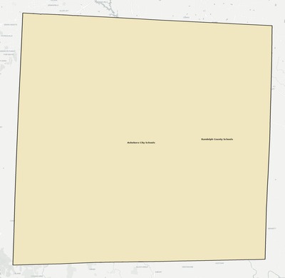 Randolph County NC school district boundaries map