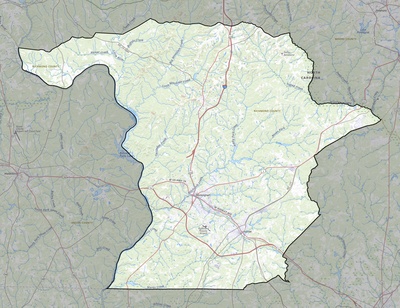 Richmond County NC USGS topo map