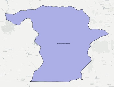 Richmond County NC school district boundaries map