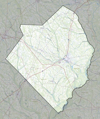 Robeson County NC USGS topo map