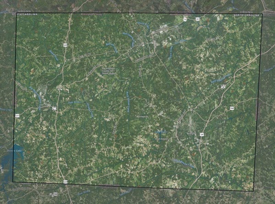 Rockingham County NC USGS imagery and topo map