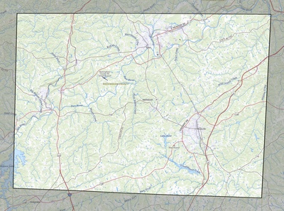 Rockingham County NC USGS topo map