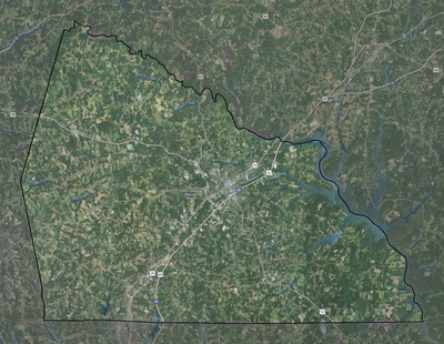 Rowan County NC USGS imagery and topo map