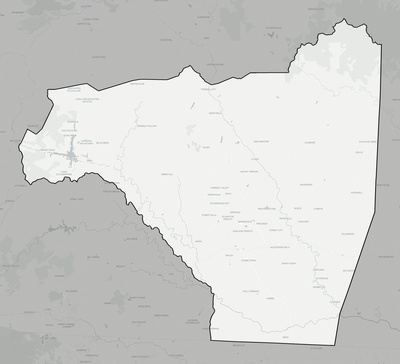 Rutherford County NC county basemap context