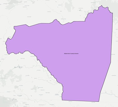 Rutherford County NC school district boundaries map