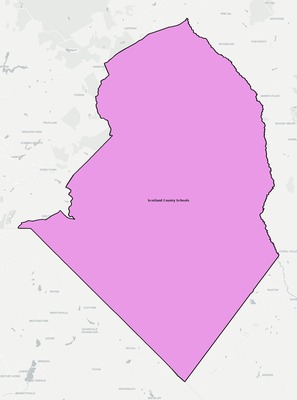 Scotland County NC school district boundaries map