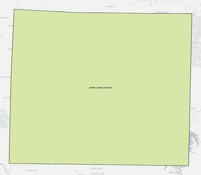 Stokes County NC school district boundaries map