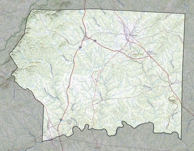 Surry County NC USGS topo map