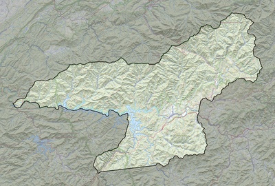 Swain County NC USGS topo map