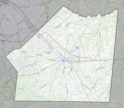 Union County NC USGS topo map