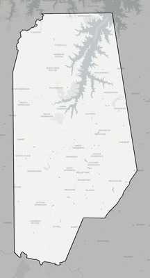 Vance County NC county basemap context