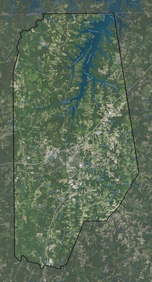 Vance County NC USGS imagery and topo map
