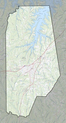 Vance County NC USGS topo map