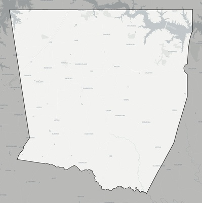 Warren County NC county basemap context