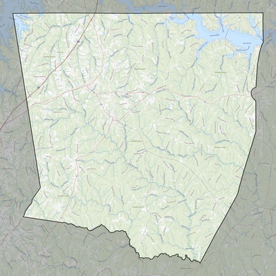 Warren County NC USGS topo map