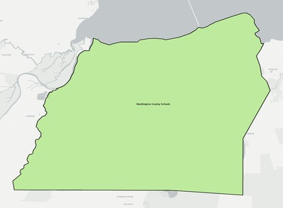 Washington County NC school district boundaries map