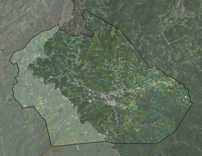 Watauga County NC USGS imagery and topo map