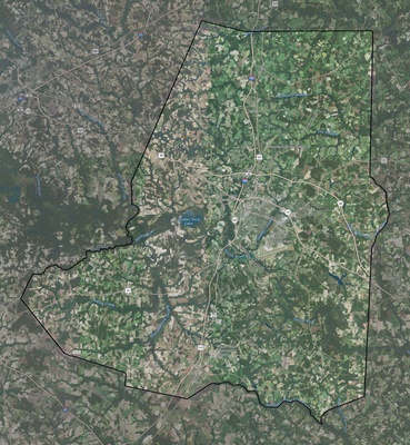 Wayne County NC USGS imagery and topo map