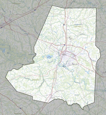 Wayne County NC USGS topo map