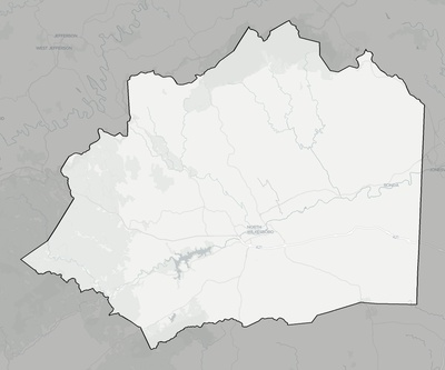 Wilkes County NC county basemap context