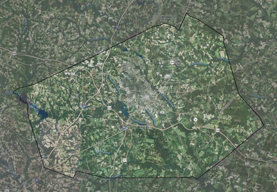Wilson County NC USGS imagery and topo map
