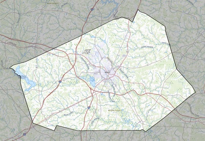 Wilson County NC USGS topo map
