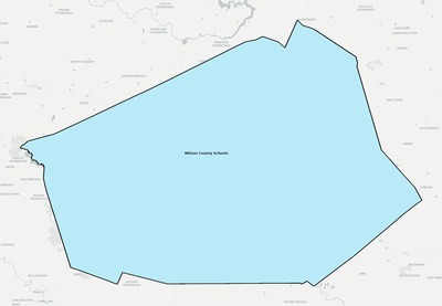 Wilson County NC school district boundaries map