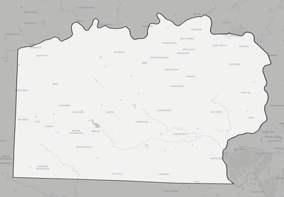 Yadkin County NC county basemap context