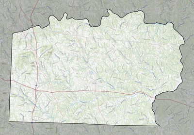 Yadkin County NC USGS topo map
