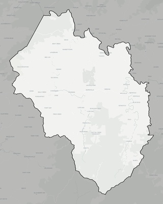 Yancey County NC county basemap context