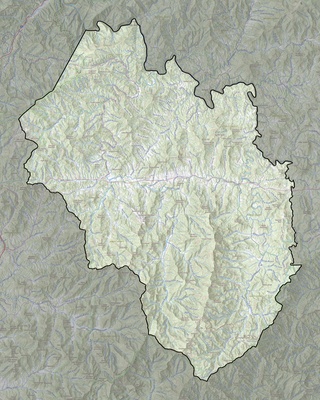 Yancey County NC USGS topo map