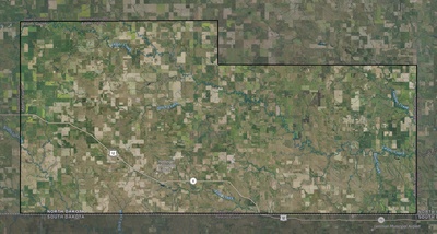 Adams County ND USGS imagery and topo map