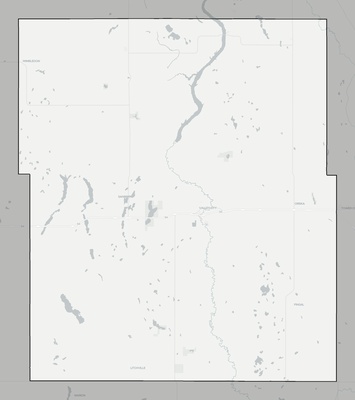 Barnes County ND county basemap context