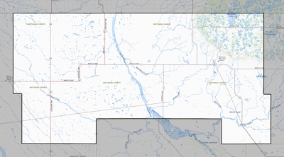Bottineau County ND USGS topo map