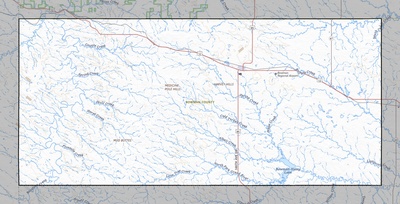 Bowman County ND USGS topo map