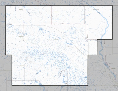Burke County ND USGS topo map