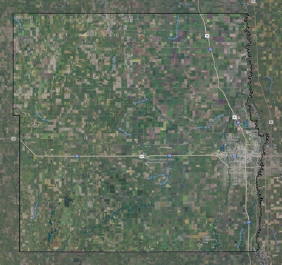 Cass County ND USGS imagery and topo map