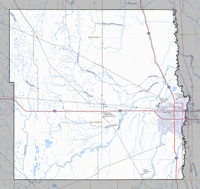 Cass County ND USGS topo map