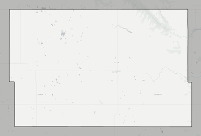 Cavalier County ND county basemap context