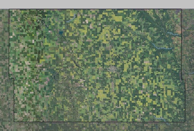 Cavalier County ND USGS imagery and topo map