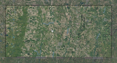 Dickey County ND USGS imagery and topo map