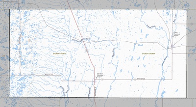 Dickey County ND USGS topo map