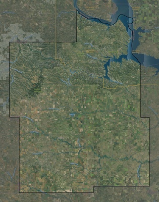 Dunn County ND USGS imagery and topo map