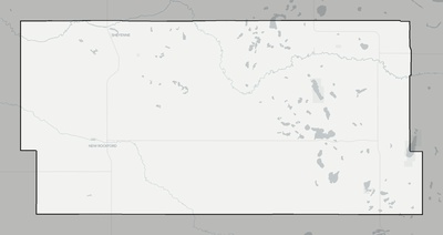 Eddy County ND county basemap context