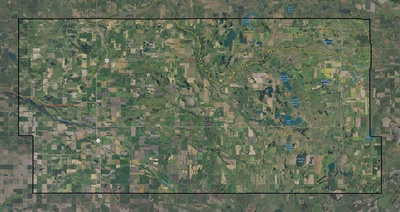 Eddy County ND USGS imagery and topo map