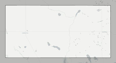 Foster County ND county basemap context
