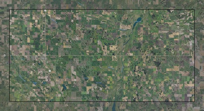 Foster County ND USGS imagery and topo map