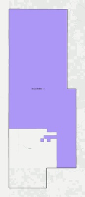 Golden Valley County ND school district boundaries map