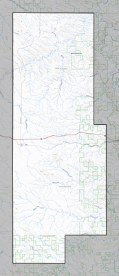Golden Valley County ND USGS topo map